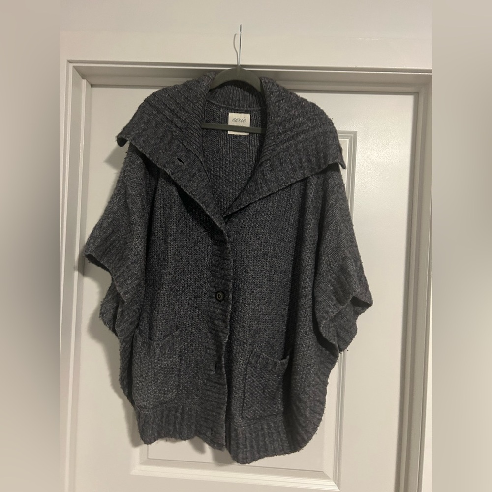 Aerie Gray Knit Sweater